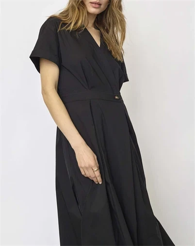 Co' Couture - ElaraCC Wrap Kjole - Black